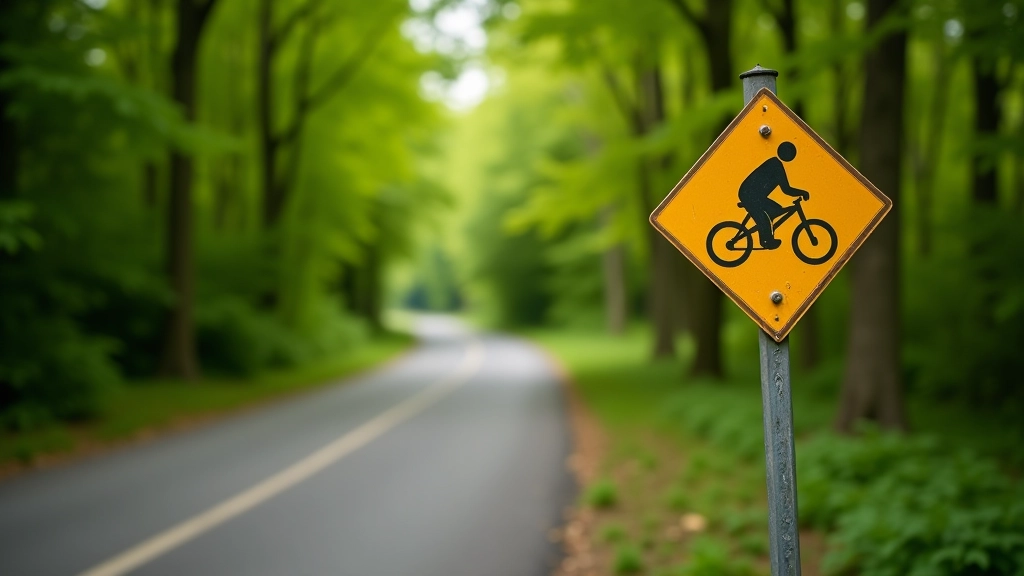 Green cycling trail sign marking the beginning of a South Bohemia greenway route